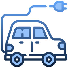 ELECTRIC CAR Gradient icon,linear,outline,graphic,illustration