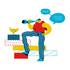 man is looking for better performance