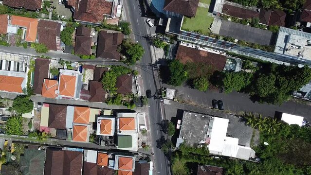 Vue a&eacute;rienne rue bali

