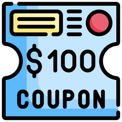 COUPON filled outline icon,linear,outline,graphic,illustration