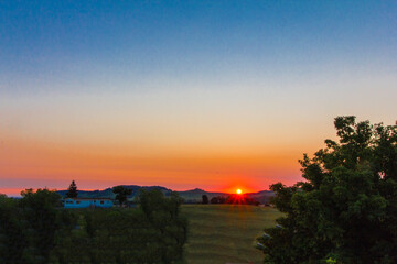 Summer Sunrise at Whitewood, South Dakota