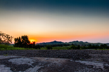Summer Sunrise at Whitewood, South Dakota