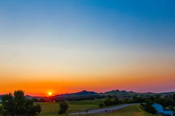 Summer Sunrise at Whitewood, South Dakota