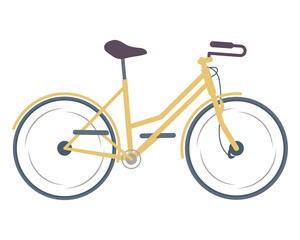 Fototapeta premium yellow bicycle vehicle