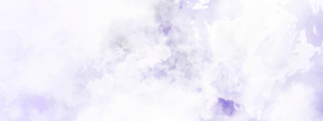 Pastel purple color wet effect hand drawn canvas aquarelle background. Light smooth pink, purple shades and blue watercolor paper textured illustration for grunge design, vintage card, retro templates