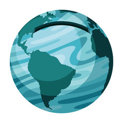 earth planet with hole