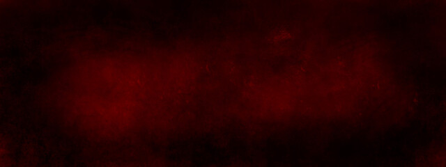 Dark Red horror scary background. Dark grunge red texture concrete. Dark grunge red concrete. Red textured stone wall background. Dark edges. Dark red grungy background or texture.