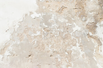 Wall is light cracked plaster.