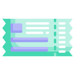 Obraz premium COUPON flat icon,linear,outline,graphic,illustration