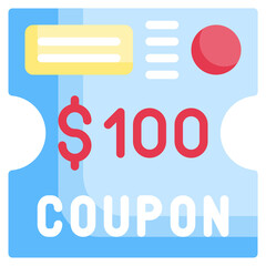 COUPON flat icon,linear,outline,graphic,illustration