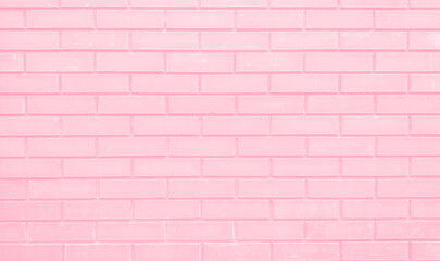 Pink brick wall texture. Cracked empty background. Grunge shabby chic wallpaper. Vintage stonewall. Room baby girl design interior. Illustration