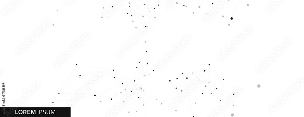 Poster connected lines and dots. web network health background. evolution and communication design. medical