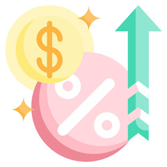 DISCOUNT flat icon,linear,outline,graphic,illustration