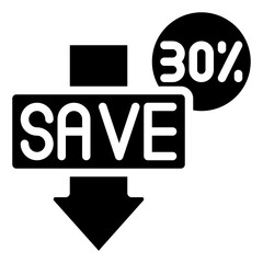 SAVE glyph icon,linear,outline,graphic,illustration