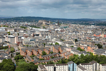 Fototapeta na wymiar Edinburgh von oben