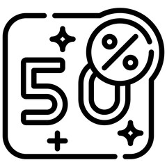 DISCOUNT line icon,linear,outline,graphic,illustration