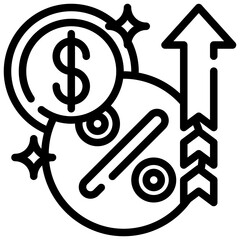 DISCOUNT line icon,linear,outline,graphic,illustration