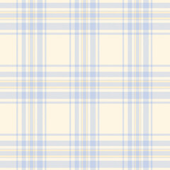 Illustration pattern plaid soft blue lines with soft yellow background