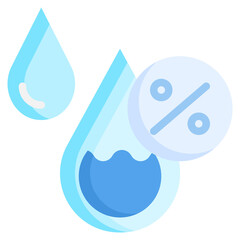 HUMIDITY flat icon,linear,outline,graphic,illustration