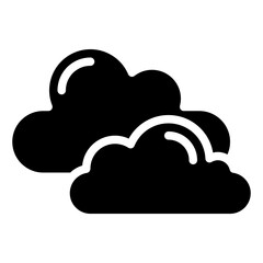 CLOUDY glyph icon,linear,outline,graphic,illustration