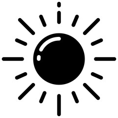 SUN glyph icon,linear,outline,graphic,illustration