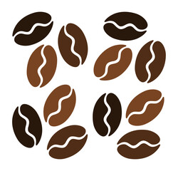 ziarna kawy ikona