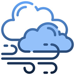 WINDY Gradient icon,linear,outline,graphic,illustration
