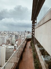 Rooftop with view of the city of São Paulo 
