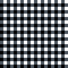 black and white gingham vector checkered seamless pattern