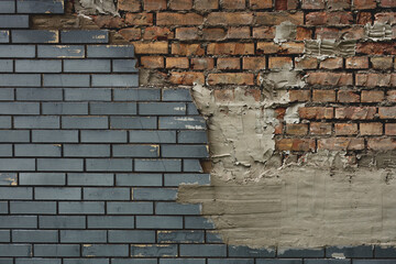 Old brick wall texture. Grunge background