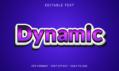Obraz premium Dynamic 3D Editable Text Effect