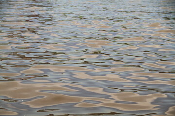 texture of water waves on the coast of San Fernando, province of Buenos Aires