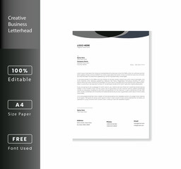Clean Creative Letterhead Design