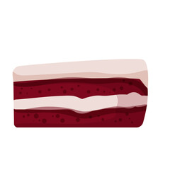 Cake pastries and cheesecakes. Vector illustrations of sweets isolated on white background.