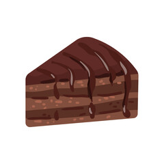 Cake pastries and cheesecakes. Vector illustrations of sweets isolated on white background.