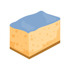 Cake pastries and cheesecakes. Vector illustrations of sweets isolated on white background.