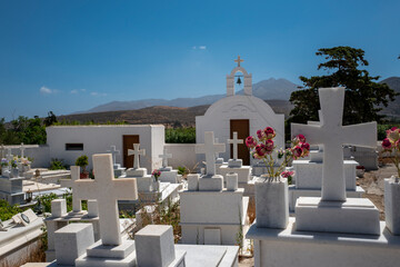 Friedhof in Griechenlnd Insel Naxos
