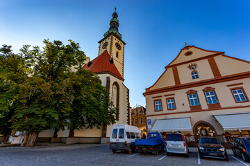 City center of Tabor. South Bohemia