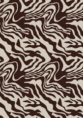 Fototapeta na wymiar Zebra skin texture seamless pattern, vector modern print. Fashion design.