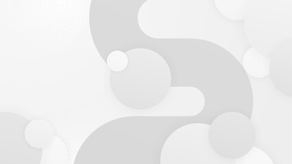 Abstract background with modern trendy white grey gradient for presentation design, flyer, social media cover, web banner, tech banner