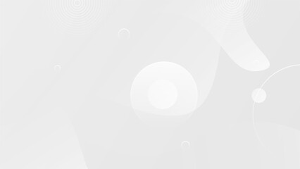 Abstract background with modern trendy white grey gradient for presentation design, flyer, social media cover, web banner, tech banner