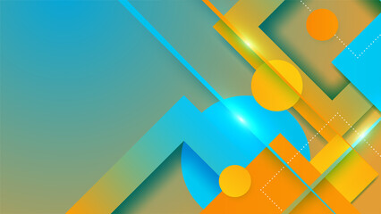 Abstract blue and yellow orange background with modern trendy gradient texture color for presentation design, flyer, social media cover, web banner, tech banner