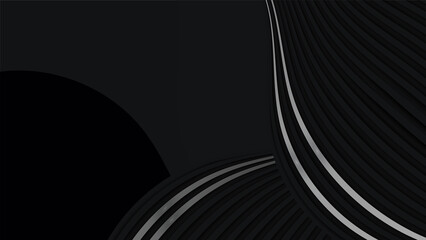 Abstract black background with modern trendy gradient texture color for presentation design, flyer, social media cover, web banner, tech banner