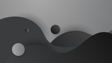 Abstract black background with modern trendy gradient texture color for presentation design, flyer, social media cover, web banner, tech banner