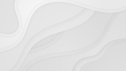 Abstract background with modern trendy white grey gradient for presentation design, flyer, social media cover, web banner, tech banner