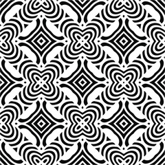 Obraz premium Abstract background with black and white pattern. Unique geometric vector swatch. Perfect for site backdrop, wrapping paper, wallpaper, textile and surface design. 