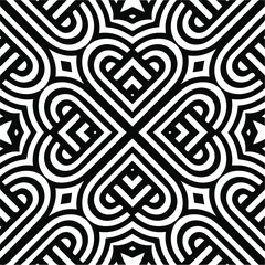 
Abstract background with black and white pattern. Unique geometric vector swatch. Perfect for site backdrop, wrapping paper, wallpaper, textile and surface design. 