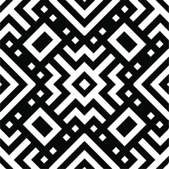 
Abstract background with black and white pattern. Unique geometric vector swatch. Perfect for site backdrop, wrapping paper, wallpaper, textile and surface design. 