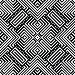 

Abstract background with black and white pattern. Unique geometric vector swatch. Perfect for site backdrop, wrapping paper, wallpaper, textile and surface design. 