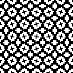 Fototapeta premium Abstract background with black and white pattern. Unique geometric vector swatch. Perfect for site backdrop, wrapping paper, wallpaper, textile and surface design. 